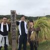 刈り取った山田錦の稲穂をお土産にいただきました