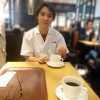 スタッフの田口さんとコーチングしています